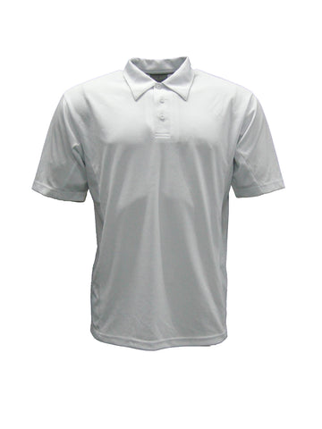 Kids Cricket Polo S/S in White