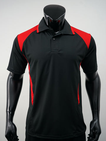 Unisex Adults Honey Comb Contrast Panel Polo detail