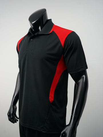 Unisex Adults Honey Comb Contrast Panel Polo detail