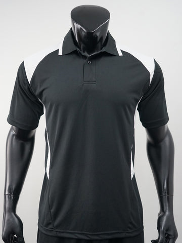Unisex Adults Honey Comb Contrast Panel Polo detail