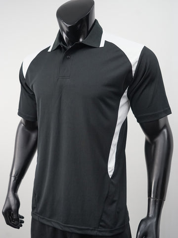 Unisex Adults Honey Comb Contrast Panel Polo detail