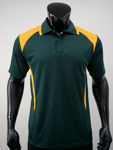 Unisex Adults Honey Comb Contrast Panel Polo detail