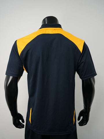 Unisex Adults Honey Comb Contrast Panel Polo detail