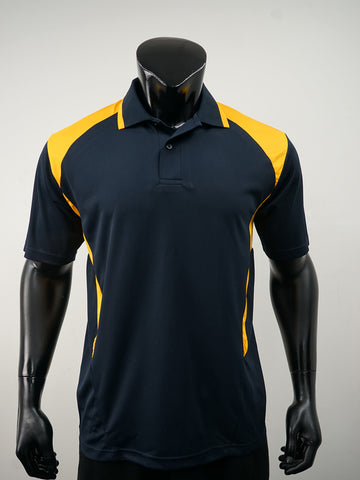 Unisex Adults Honey Comb Contrast Panel Polo detail