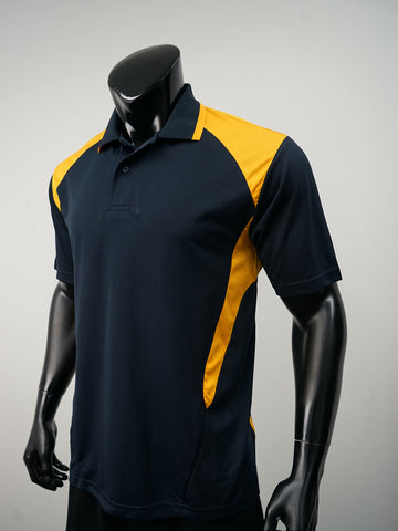 Unisex Adults Honey Comb Contrast Panel Polo detail