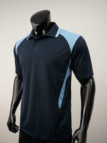 Unisex Adults Honey Comb Contrast Panel Polo detail