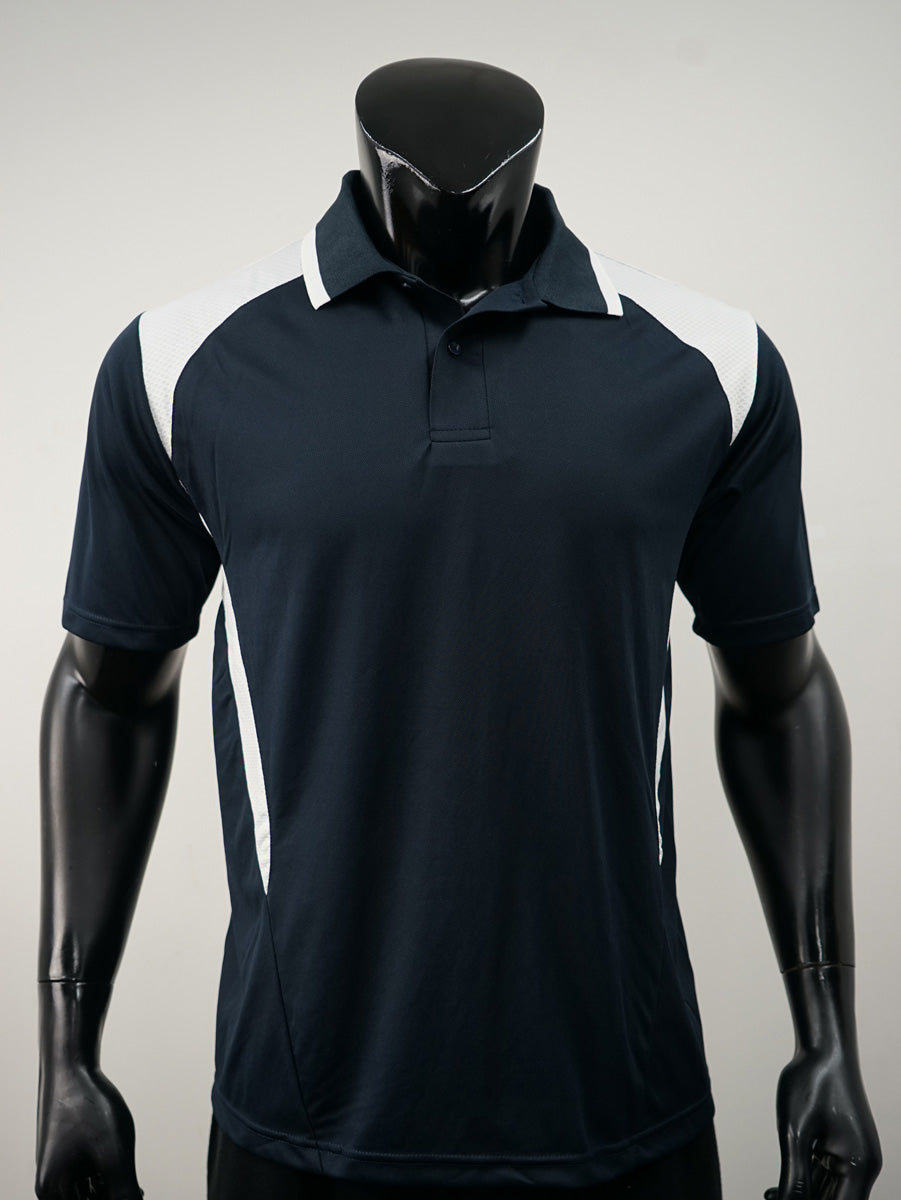 Unisex Adults Honey Comb Contrast Panel Polo detail