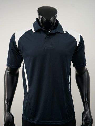Unisex Adults Honey Comb Contrast Panel Polo detail