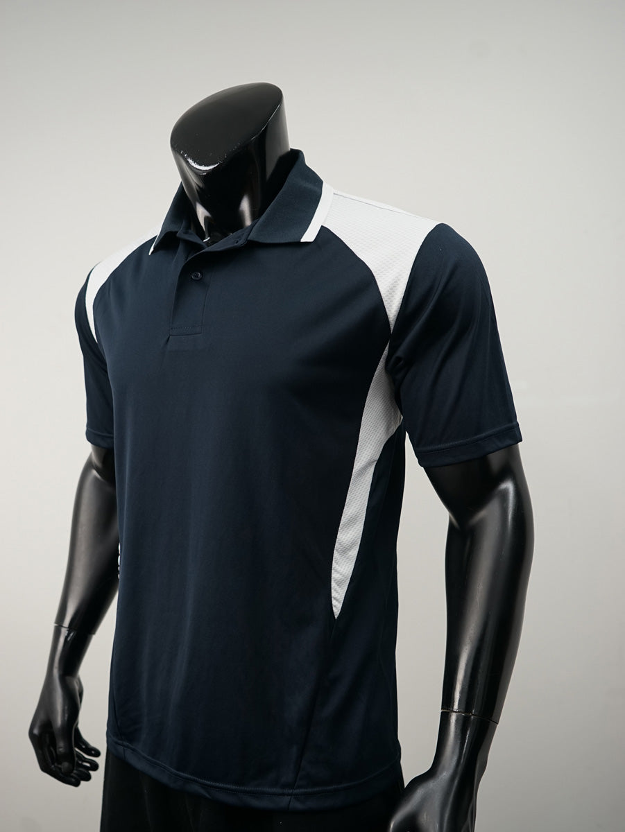 Unisex Adults Honey Comb Contrast Panel Polo detail