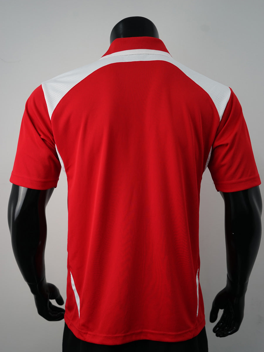Unisex Adults Honey Comb Contrast Panel Polo detail