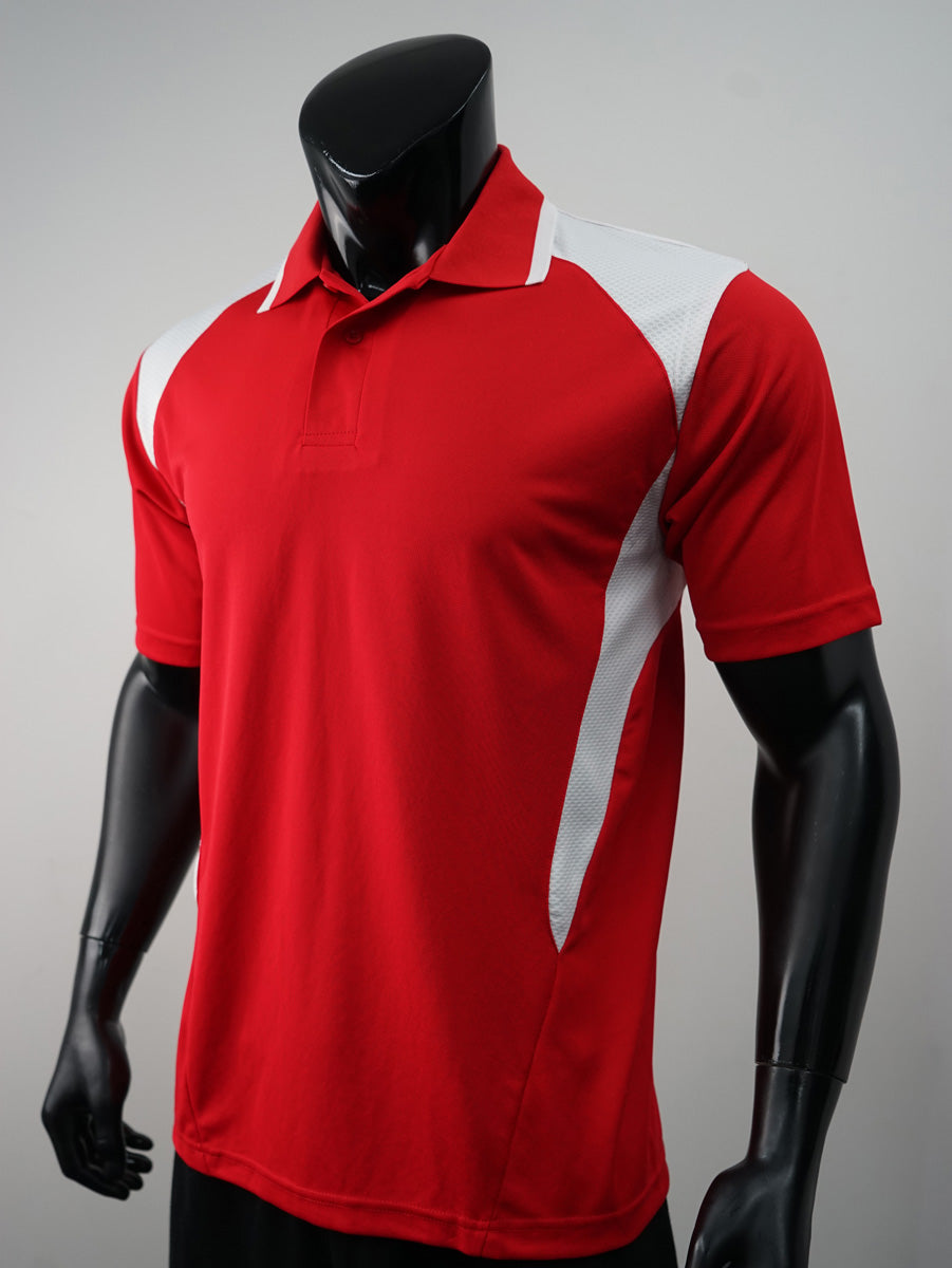 Unisex Adults Honey Comb Contrast Panel Polo detail