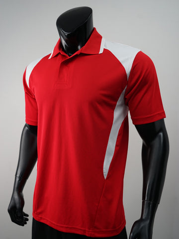 Unisex Adults Honey Comb Contrast Panel Polo detail