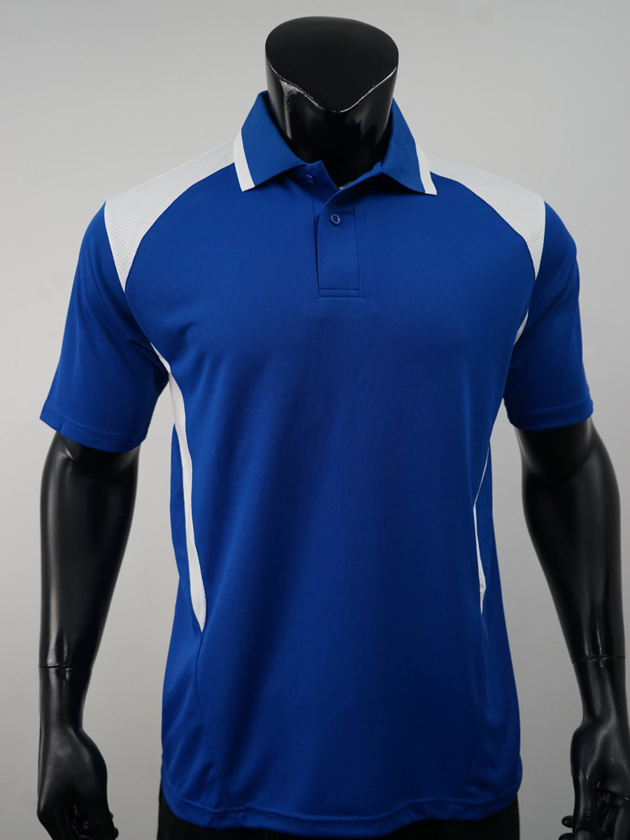 Unisex Adults Honey Comb Contrast Panel Polo detail