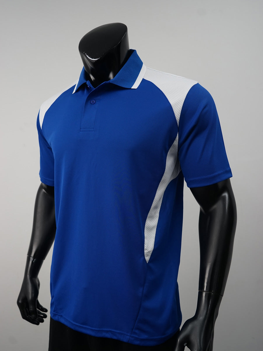 Unisex Adults Honey Comb Contrast Panel Polo detail