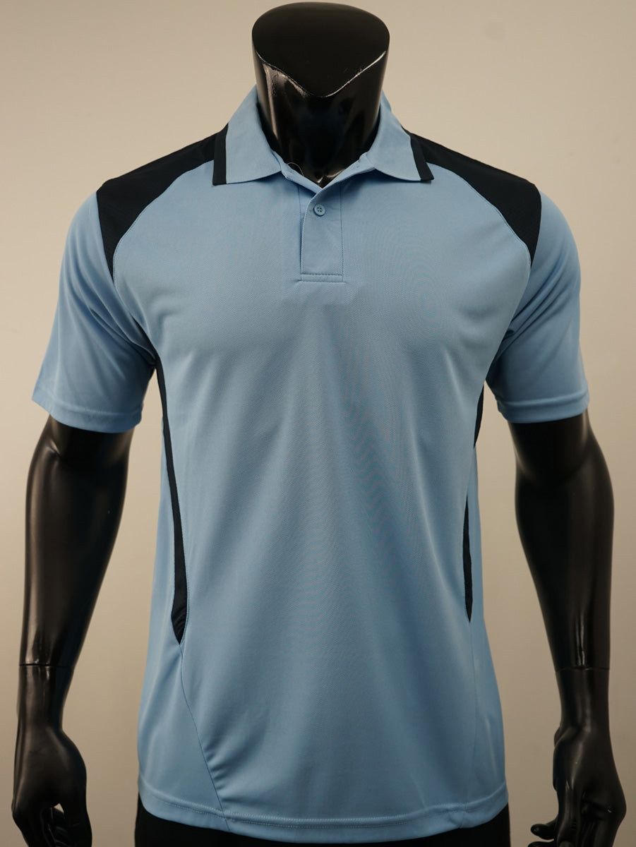 Unisex Adults Honey Comb Contrast Panel Polo detail