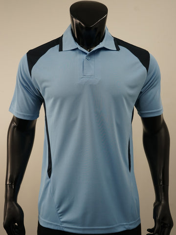 Unisex Adults Honey Comb Contrast Panel Polo detail