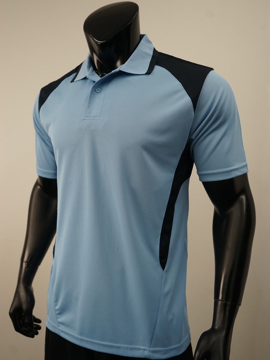 Unisex Adults Honey Comb Contrast Panel Polo detail
