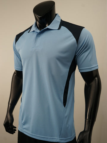 Unisex Adults Honey Comb Contrast Panel Polo detail