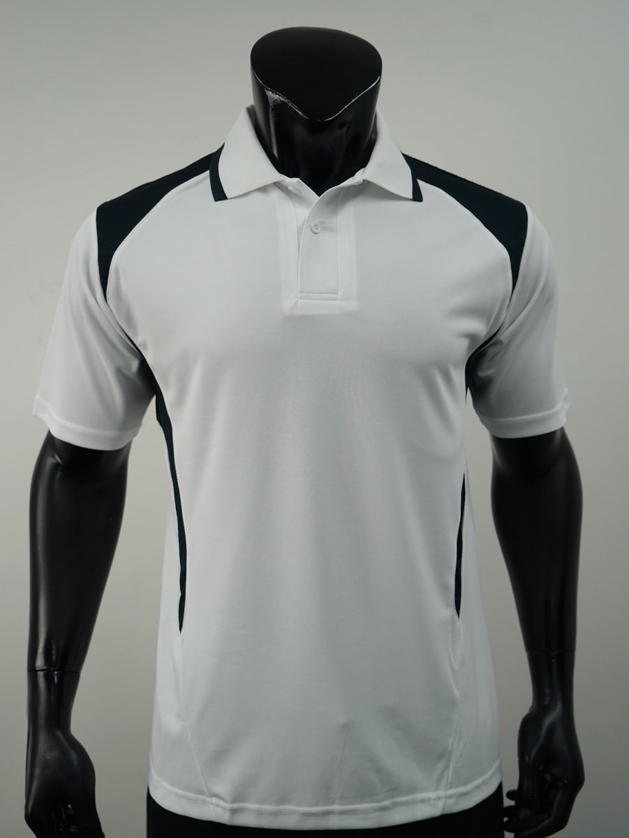 Unisex Adults Honey Comb Contrast Panel Polo detail