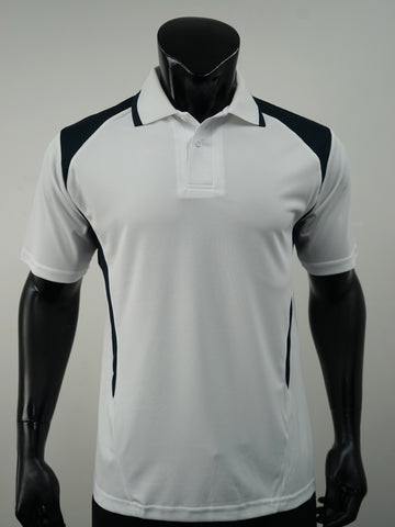 Unisex Adults Honey Comb Contrast Panel Polo detail