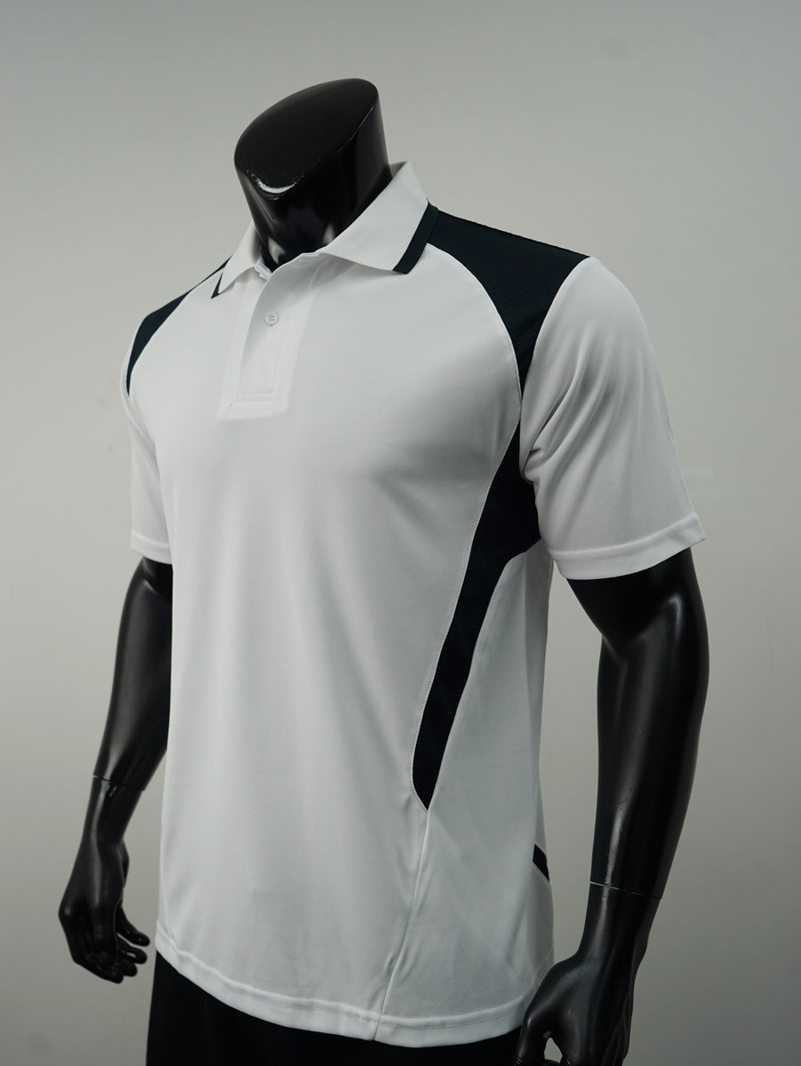Unisex Adults Honey Comb Contrast Panel Polo detail
