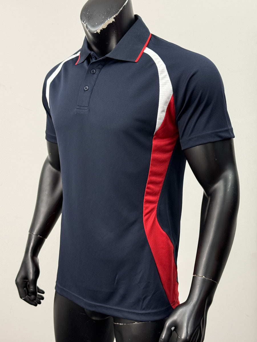 Unisex Adults Sports Panel Polo detail