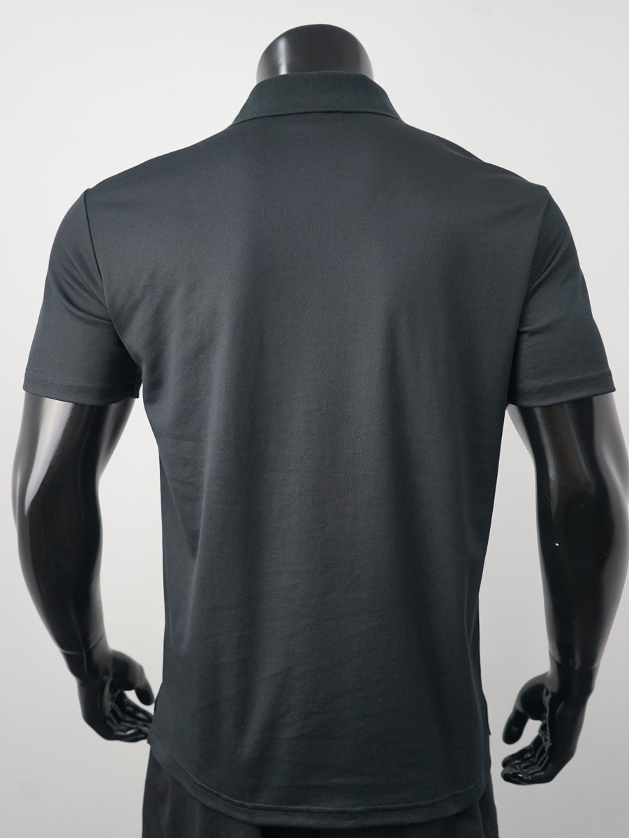 Plain Colour Poly Face Cotton Backing S/S Polo detail