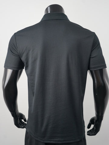 Plain Colour Poly Face Cotton Backing S/S Polo detail