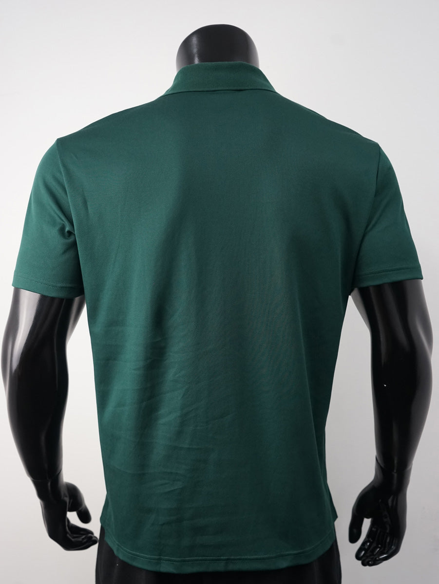 Plain Colour Poly Face Cotton Backing S/S Polo detail