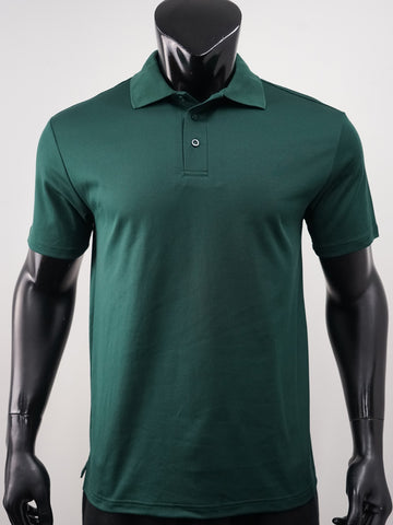 Plain Colour Poly Face Cotton Backing S/S Polo detail