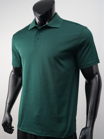 Plain Colour Poly Face Cotton Backing S/S Polo detail