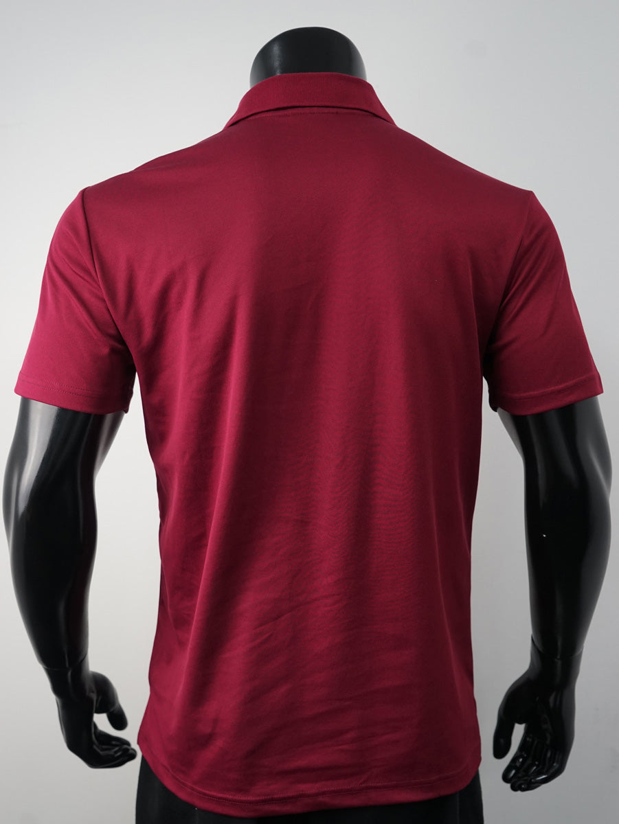 Plain Colour Poly Face Cotton Backing S/S Polo detail
