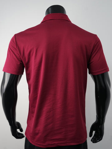 Plain Colour Poly Face Cotton Backing S/S Polo detail