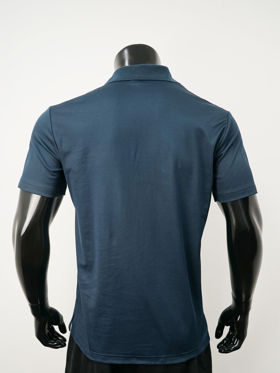 Plain Colour Poly Face Cotton Backing S/S Polo detail