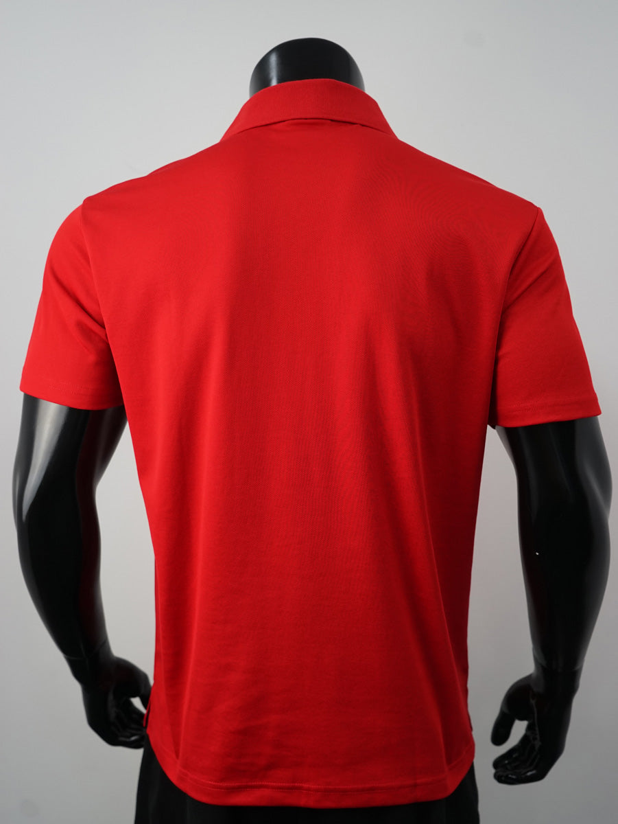 Plain Colour Poly Face Cotton Backing S/S Polo detail