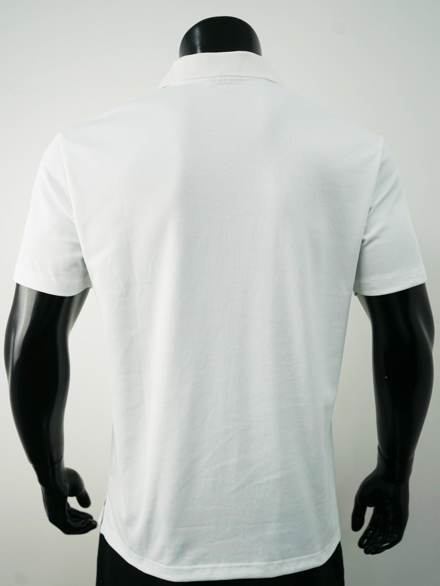 Plain Colour Poly Face Cotton Backing S/S Polo detail