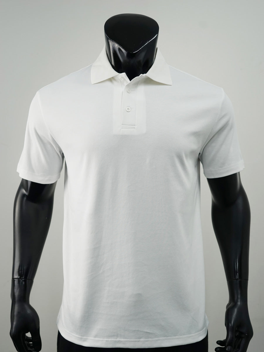 Plain Colour Poly Face Cotton Backing S/S Polo detail