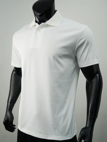 Plain Colour Poly Face Cotton Backing S/S Polo detail