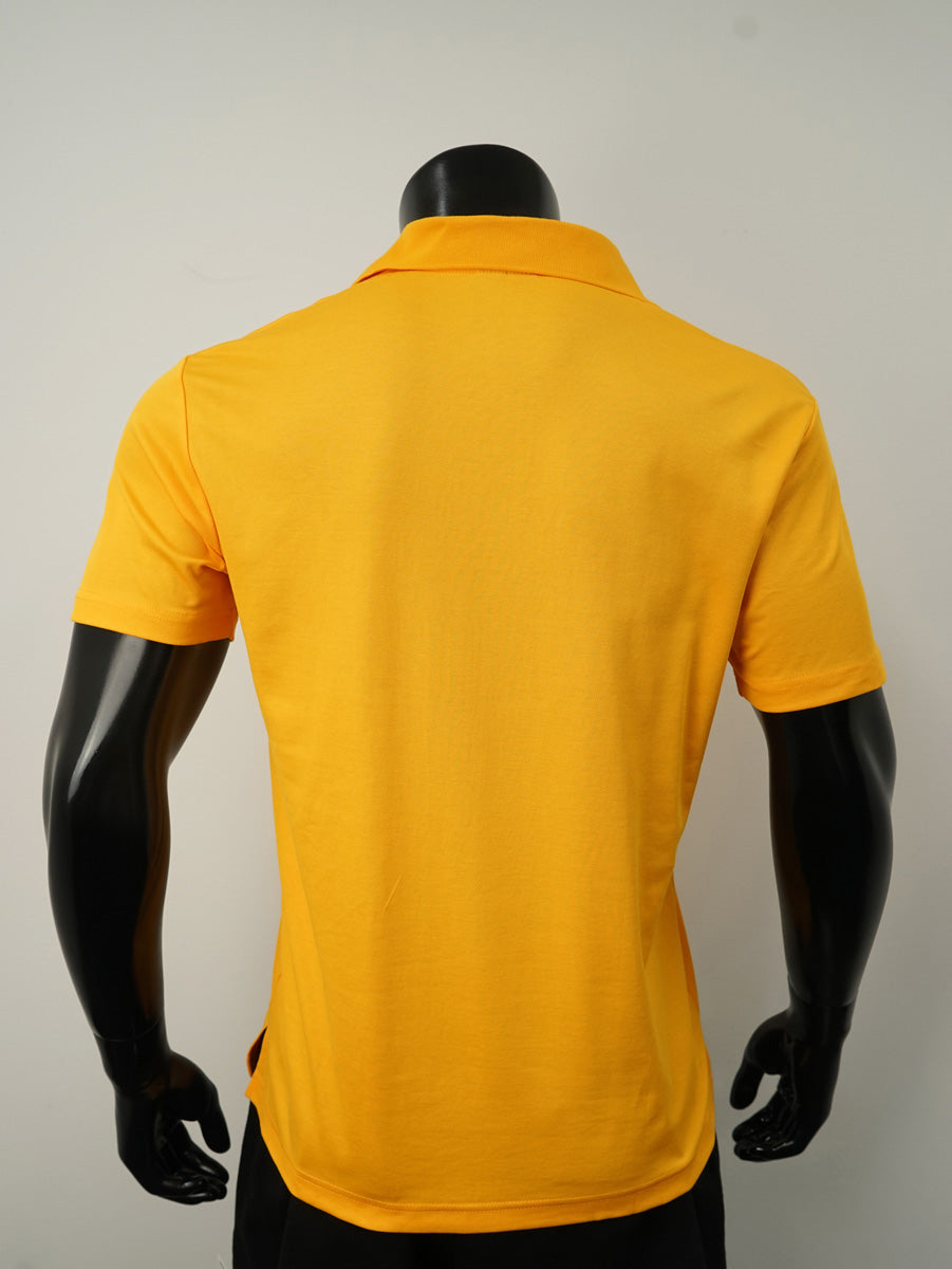 Plain Colour Poly Face Cotton Backing S/S Polo detail
