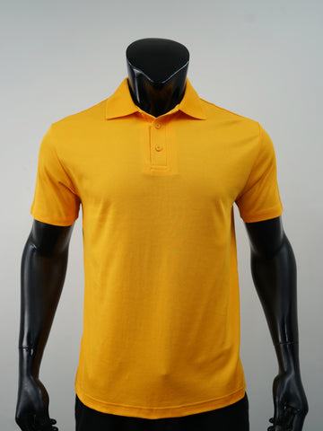 Plain Colour Poly Face Cotton Backing S/S Polo detail