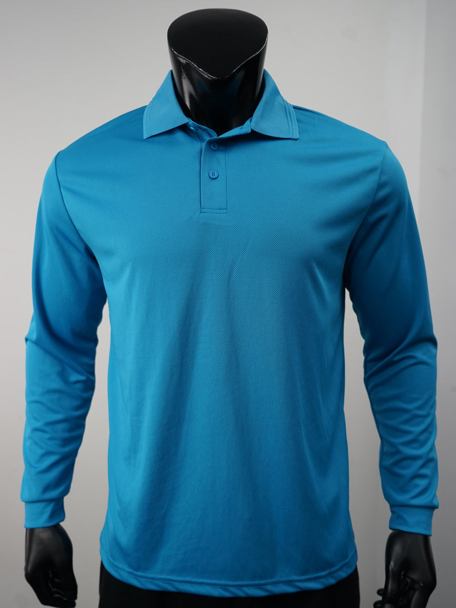 Unisex Adults Sun Smart Long Sleeve Polo detail