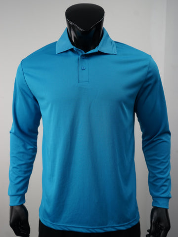Unisex Adults Sun Smart Long Sleeve Polo detail