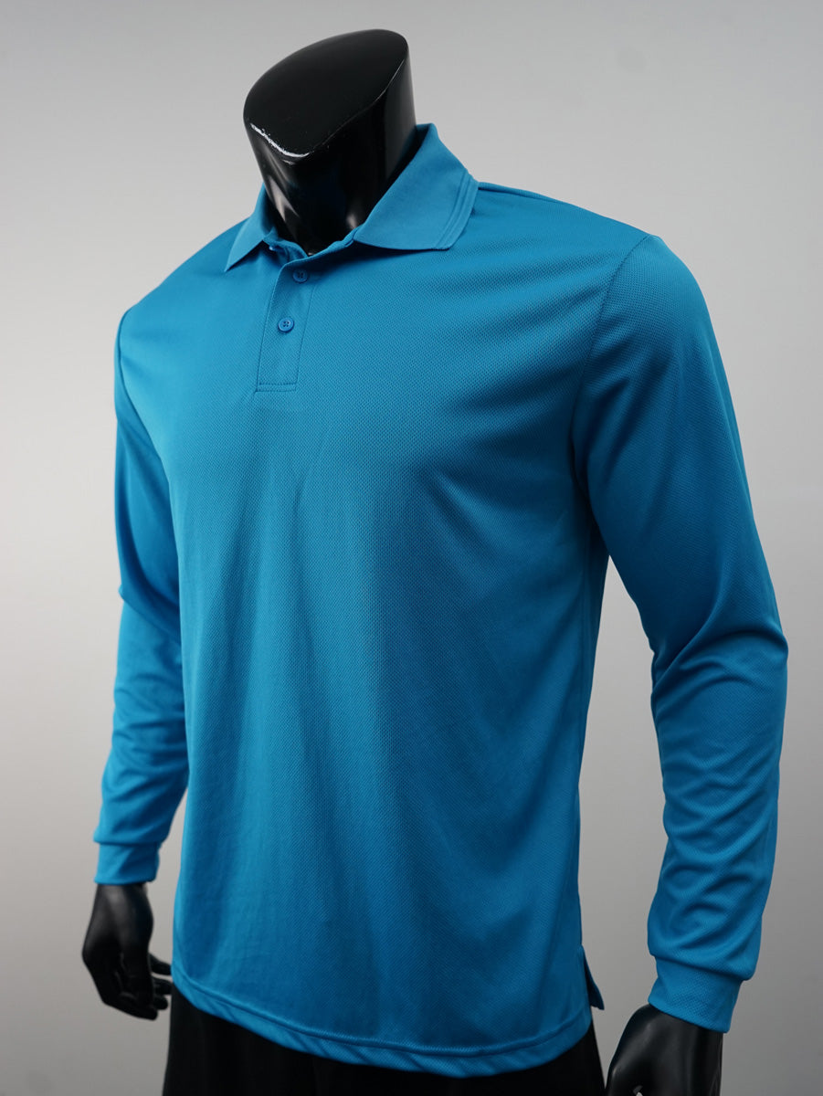 Unisex Adults Sun Smart Long Sleeve Polo detail