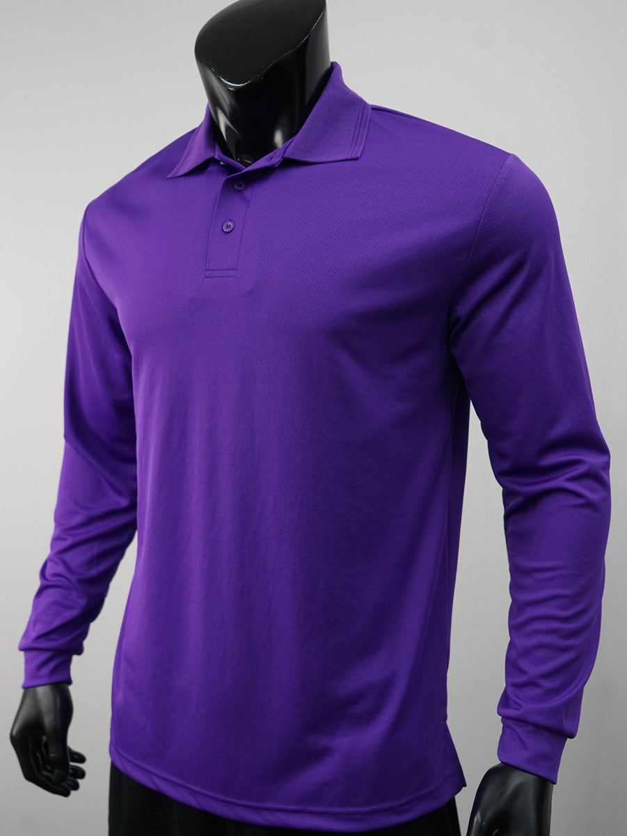 Unisex Adults Sun Smart Long Sleeve Polo detail