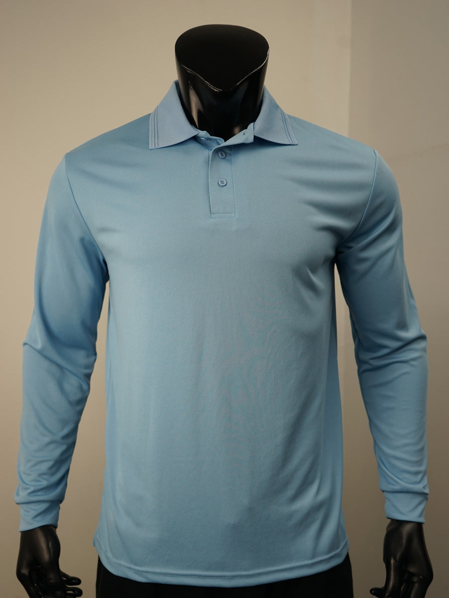 Unisex Adults Sun Smart Long Sleeve Polo detail