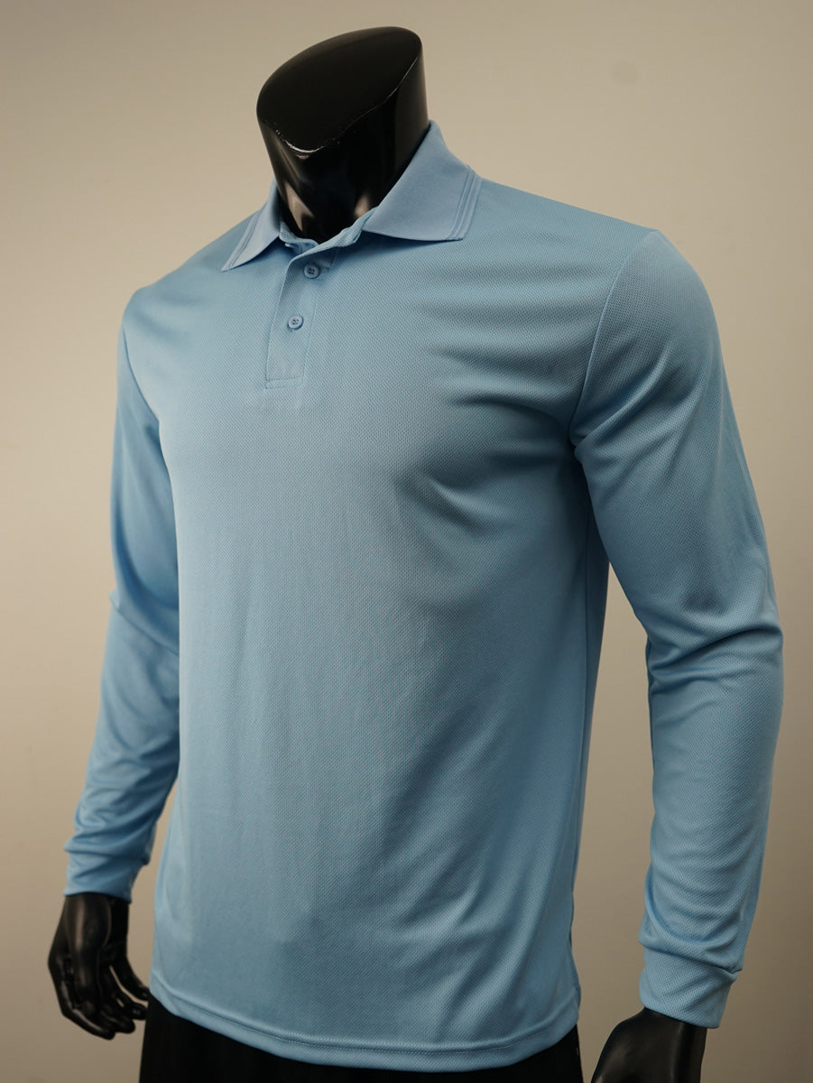 Unisex Adults Sun Smart Long Sleeve Polo detail