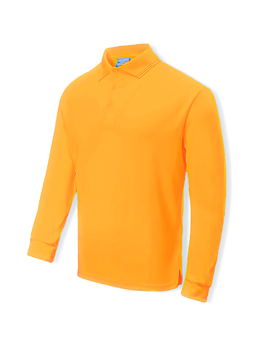 Kids Sun Smart Long Sleeve Polo in Gold