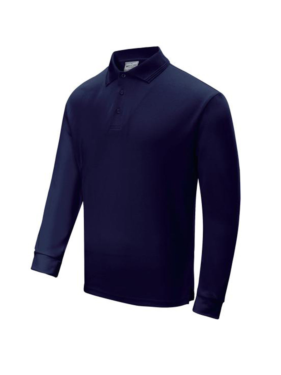 Kids Sun Smart Long Sleeve Polo in Navy