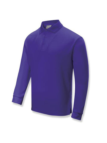 Kids Sun Smart Long Sleeve Polo in Purple