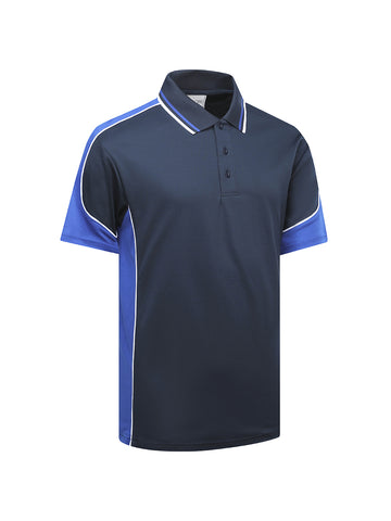 Kids Vertex Polo in Navy/Royal/White